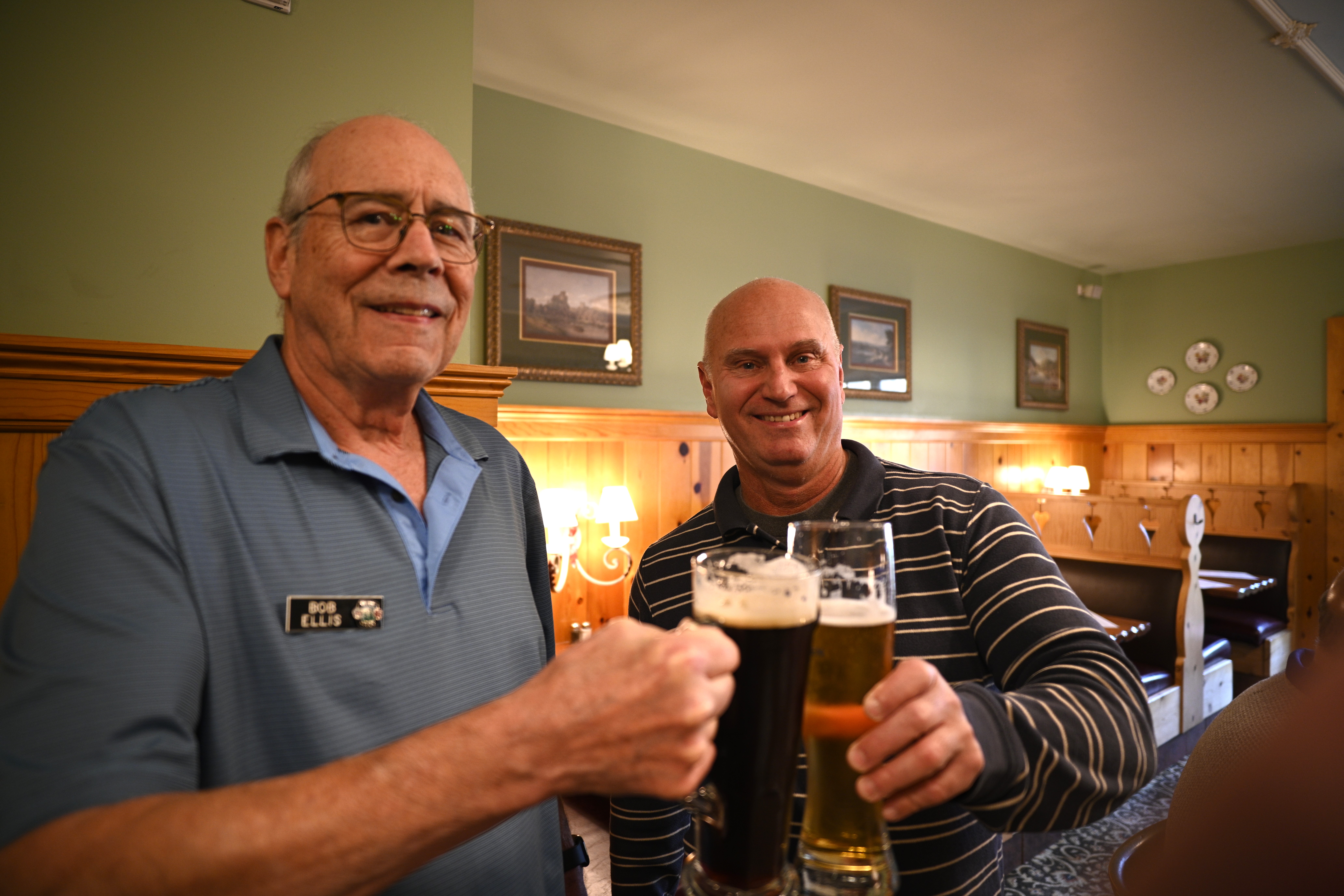 ORPCA members cheering to health at Gustavs