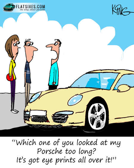 Porsche Cartoon Eyeprints