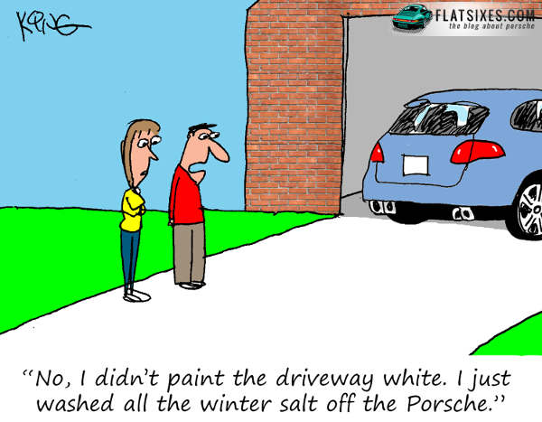 Porsche April Cartoon
