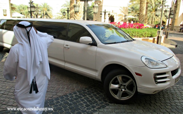 Stretched Porsche Cayenne Limousine To Jamba Juice
