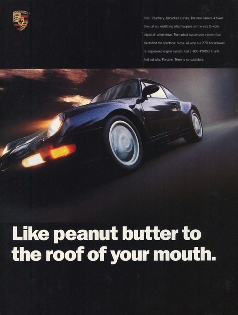 Ad Porsche 911 C4 Black 1995