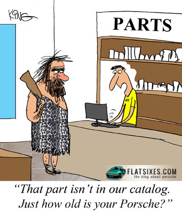 Old Porsche Parts Cartoon 1