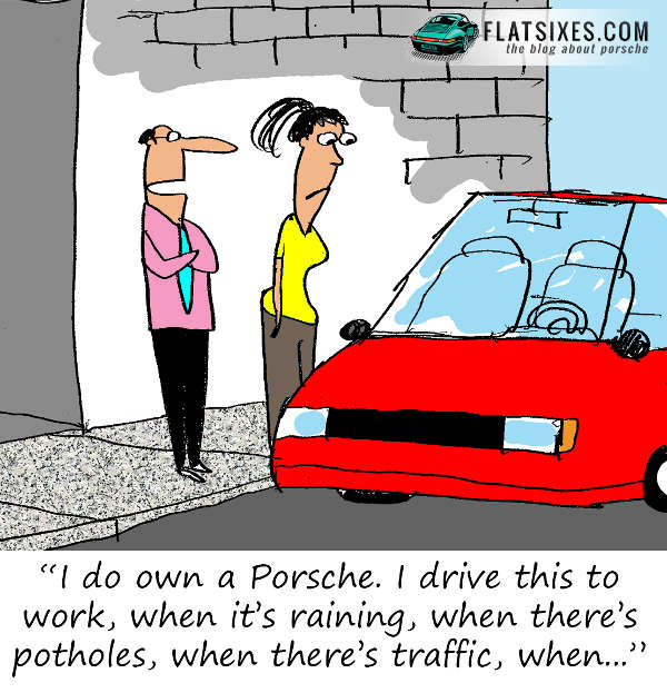 Porsche Cartoon Dont Drive