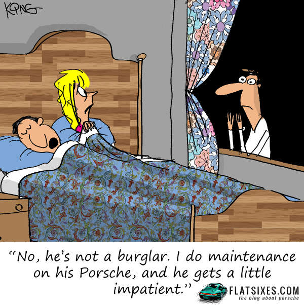 Porsche Part Wait Comic Strip