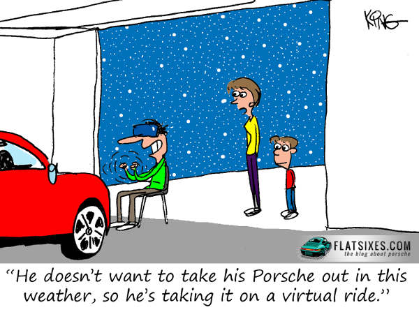 Porsche Virtural Reality Cartoon