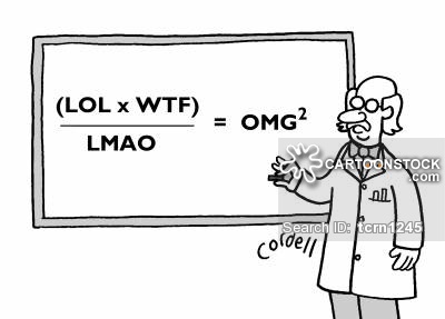Professor treating acronyms like formulae.