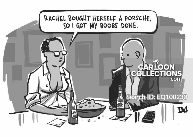 "Rachel bought herself a Porsche, so I got my boobs done."